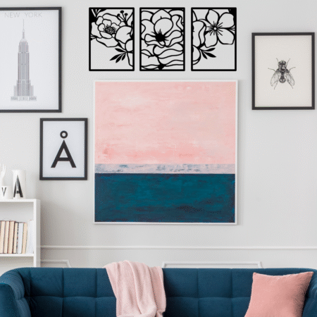 MDF WALL Designer flower ART